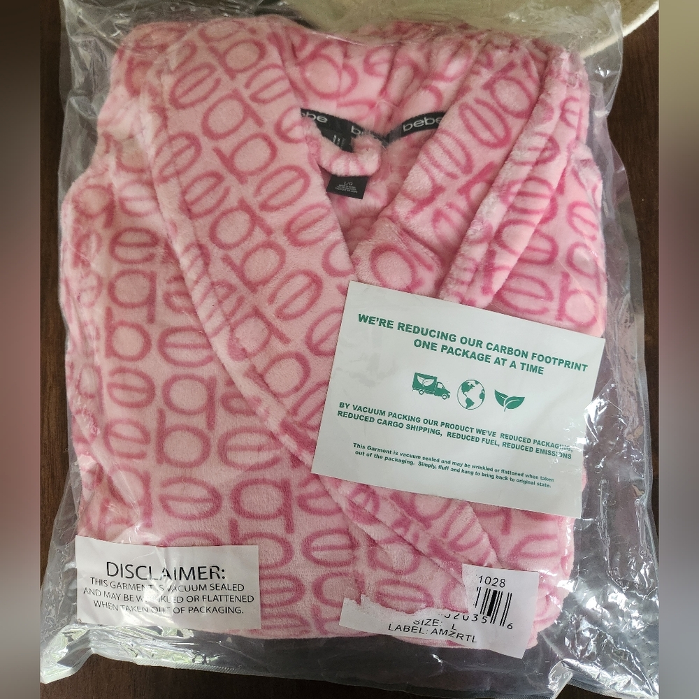 bebe Pink Women's Robe - Picture 2 of 3